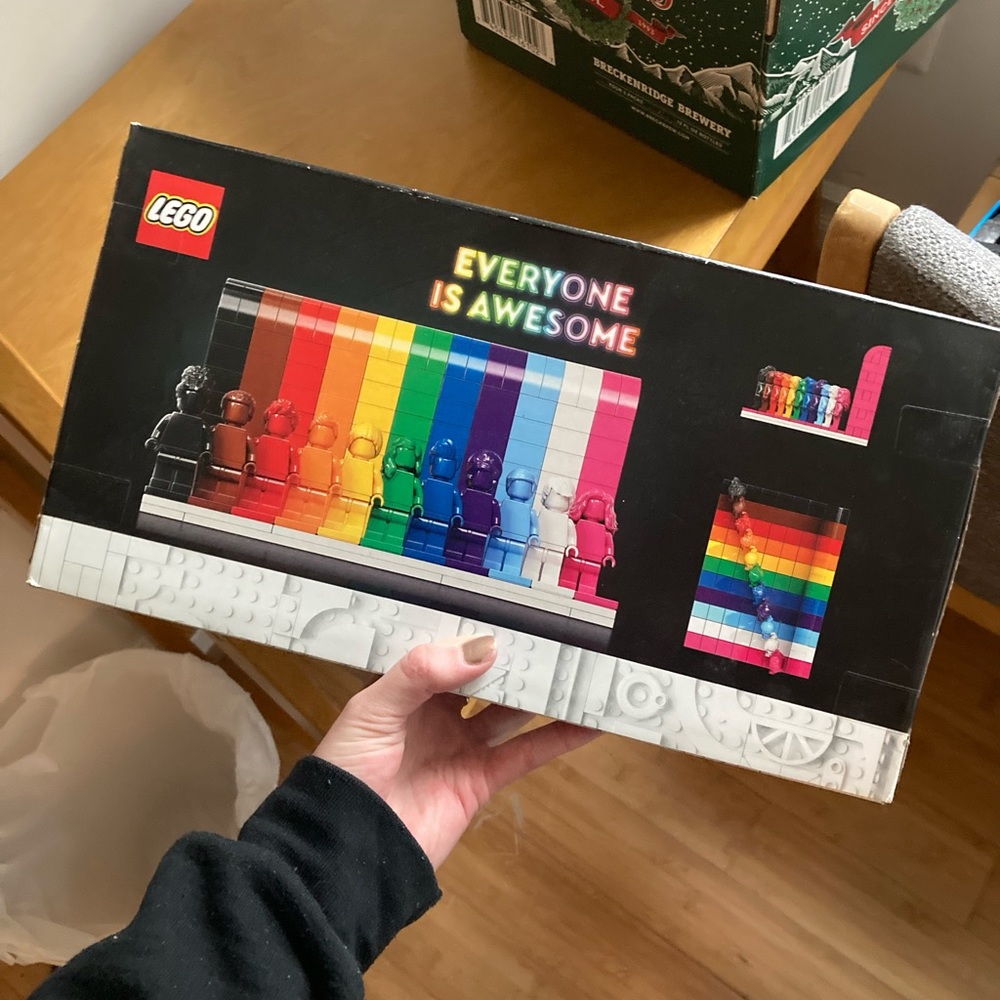 LEGO Pride Set Rainbow LGBTQIA Puzzle Display Set